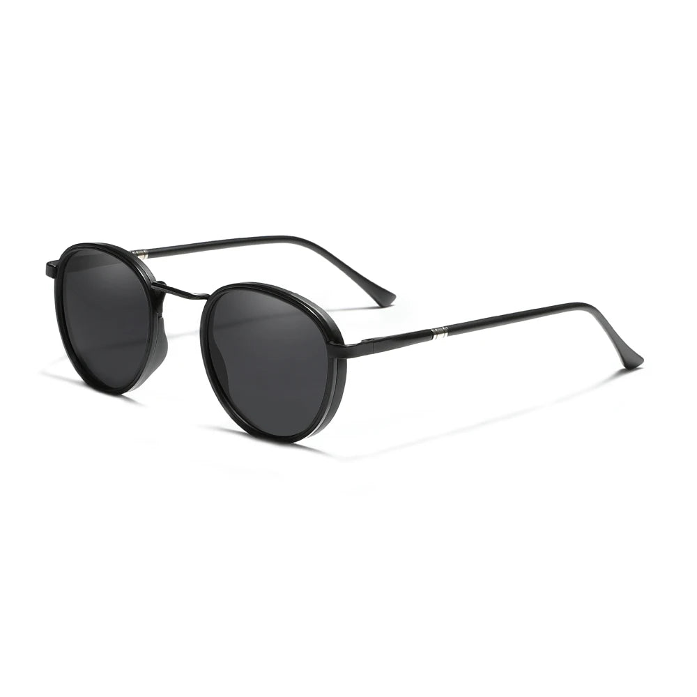 Retro Round Frame Sunglasses Men Polarized Luxury Women Driving Glasses Anti-glare UV400 Alloy Eyewear Accessories