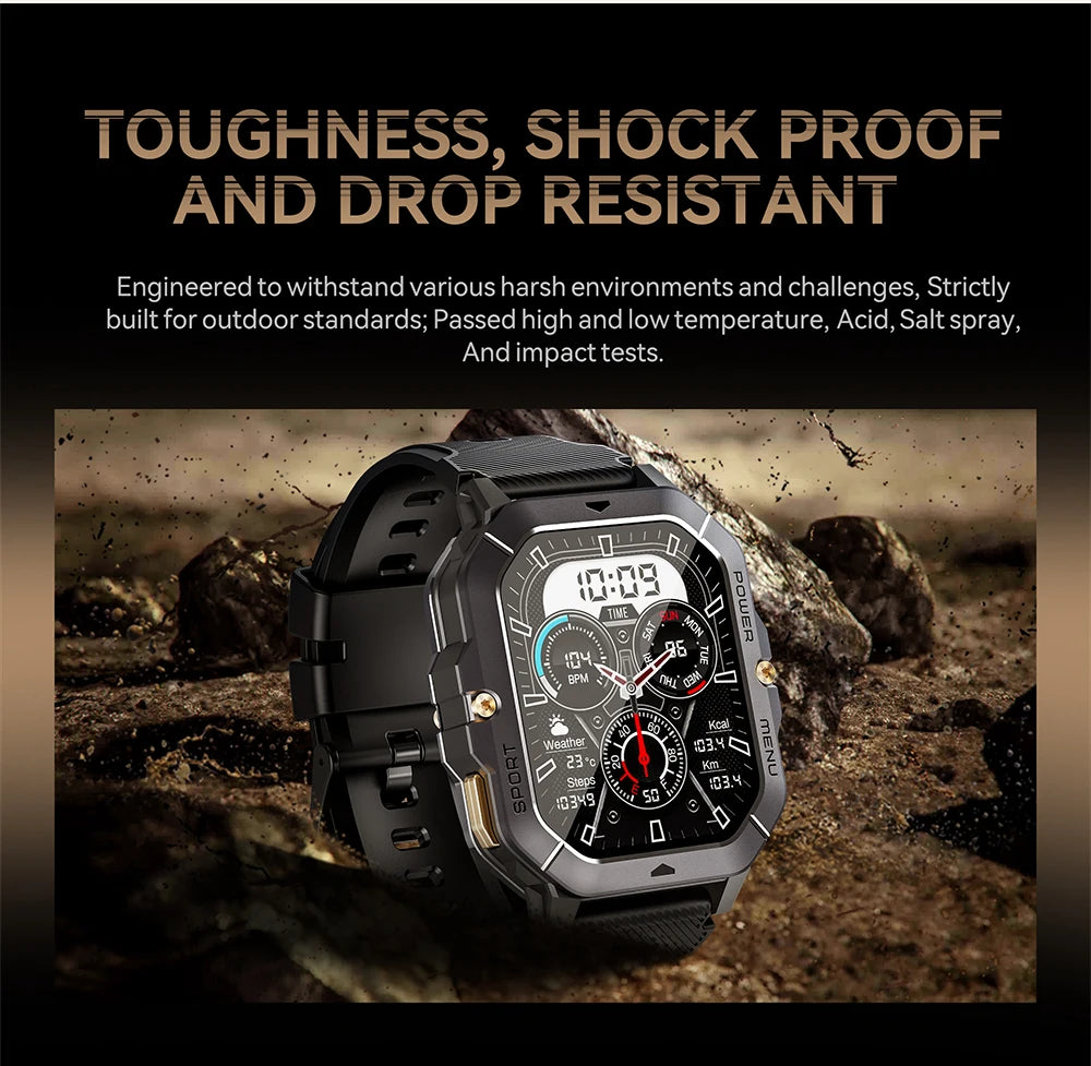 CUBOT C28 Waterproof Smart Watch Men 2.02 Inch Fitness Tracker Sport Wrist Smartwatch For Android IOS Bluetooth Call