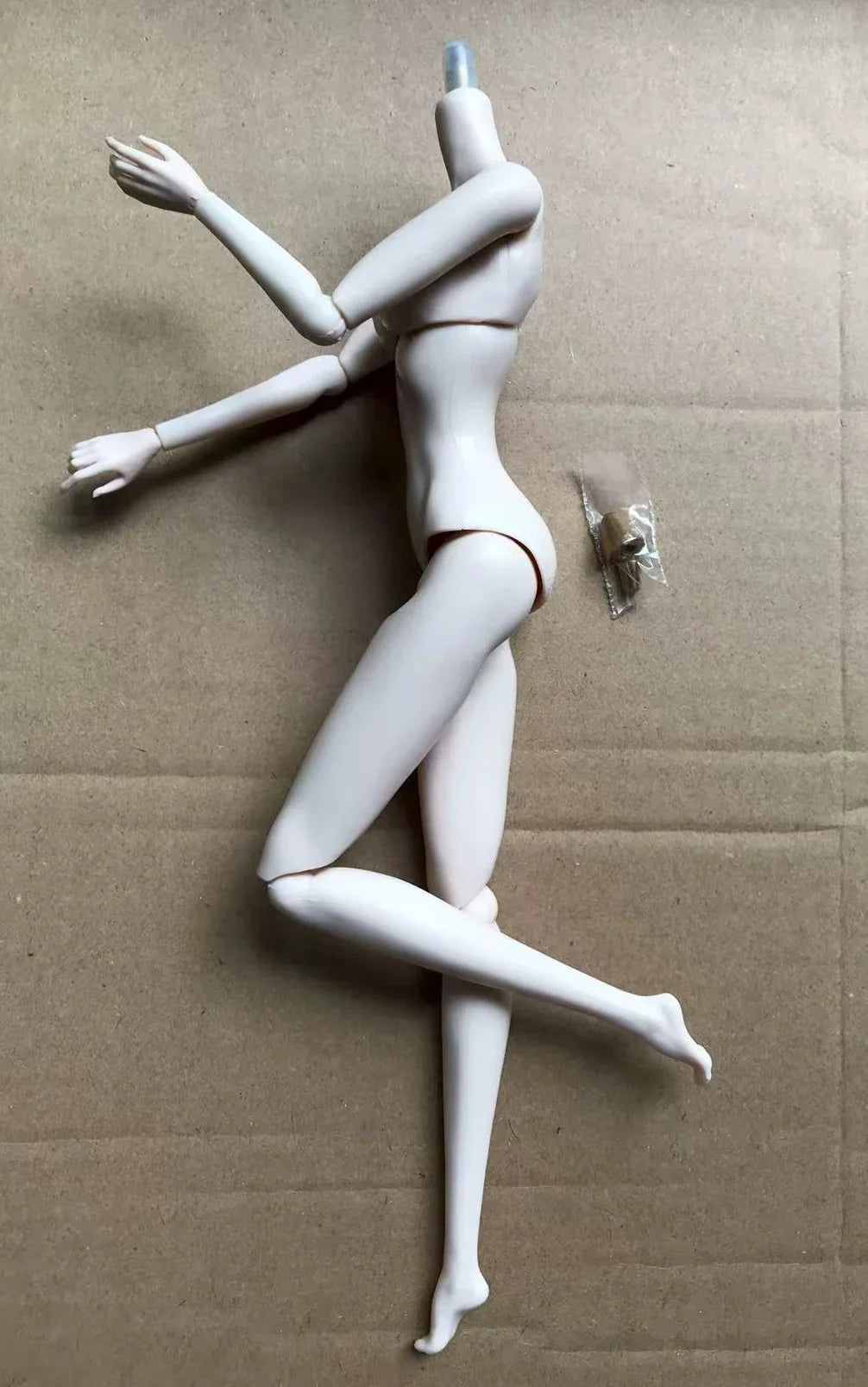 MENGF 12 Joints Movable Doll Body Pink Red White Beige Brown Coffee Green Color Doll Figures 28CM Super Model For FR IT Heads