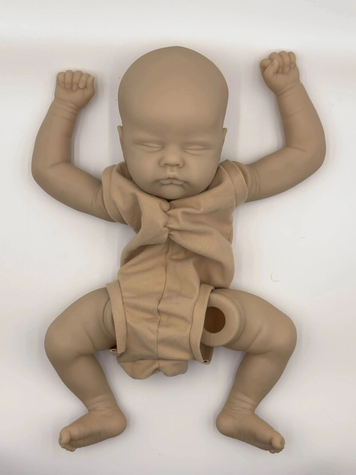 NPK Clearance 19inch Original Quinbee Reborn Doll Kit New Limbs Sleeping Baby Unpainted Unfinished Doll Parts DIY Toys