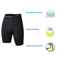 Five-point Fitness Pants Men Sports Leggings Basketball Training Quick Dry