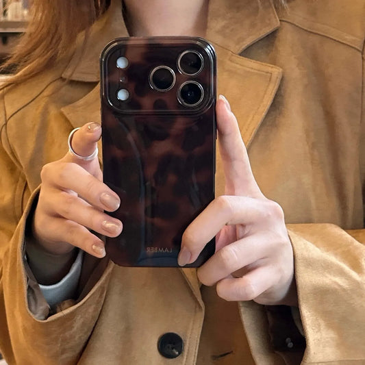 Amber back cover for iphone 16 17 pro max 13 14 15 promax ins lamber shockproof phone case conque fundas