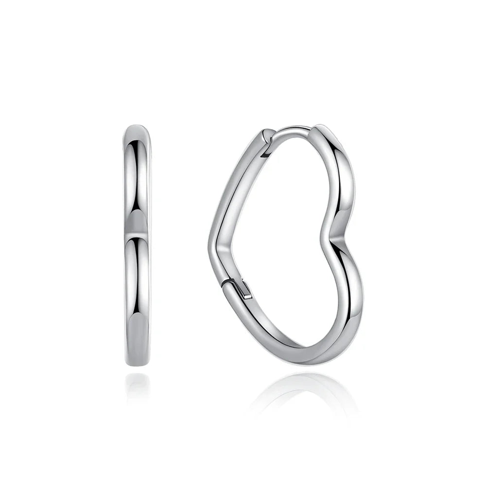 Original 925 Sterling Silver Earrings 2025 Stud Hoop Crystal Earings For Women Rose Gold Crown Heart Infinity Bee Earing Jewelry
