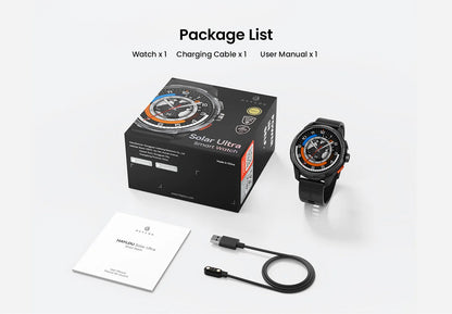 HAYLOU Solar Ultra GPS Smartwatch 1.6” AMOLED Display 5ATM Waterproof Built-in GPS Bluetooth Phone Calls Sports Smart Watch