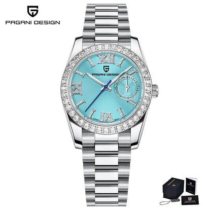 PAGANI DESIGN 2025 New 32MM Women's Wristwatch Elegant Luxury Quartz Watch For Women Fashion Waterproof Watches Sapphire Clock
