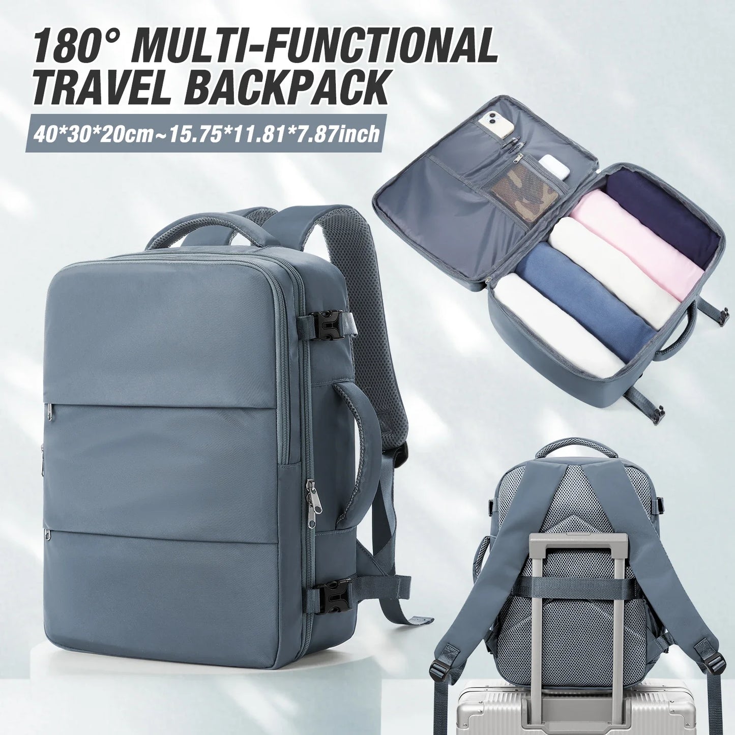 Notebook Backpack Travel 40x30x20 Ryanair Laptop Bag Men Women Business Waterproof Cabin Bag Carry ons Backpack School Bag