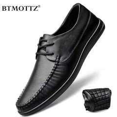 Leather Men Formal Shoes Luxury Brand Men's Loafers Dress