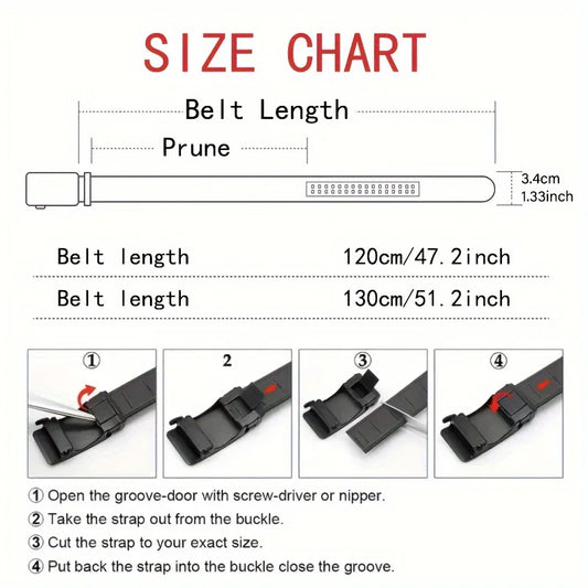 New Men's Belt Casual Fashion Automatic Buckle Business Leather Belts For Men Jeans High Quality Strap Ideal Gift Choice