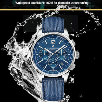 PAGANI DESIGN 2024 New Fashionable Luxury Casual Men's Quartz Watch VK63 100M Waterproof Sapphire Glass Stainless Steel Watch