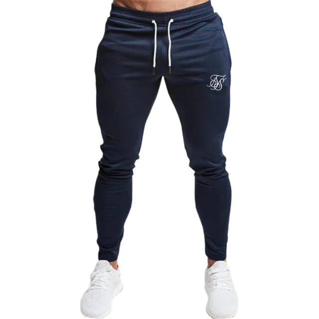 Sik Silk Men's Pants Fitness Skinny Trousers Spring Elastic Bodybuilding Pant Workout