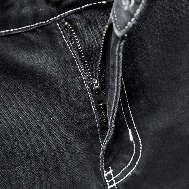 Black Jeans For Men Harem Pants Loose Fit Baggy Pants Tapered Streetwear
