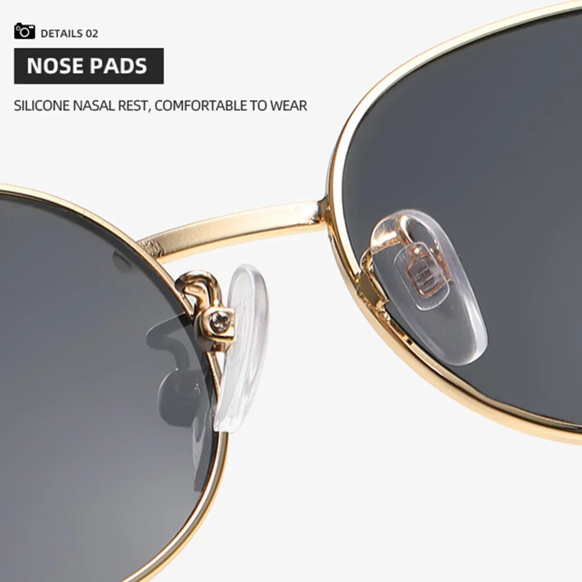 Luxury unisex metal sunglasses, oval-shaped, fashionable, UV400 protection, elegant tints for men and women Glasses Googles