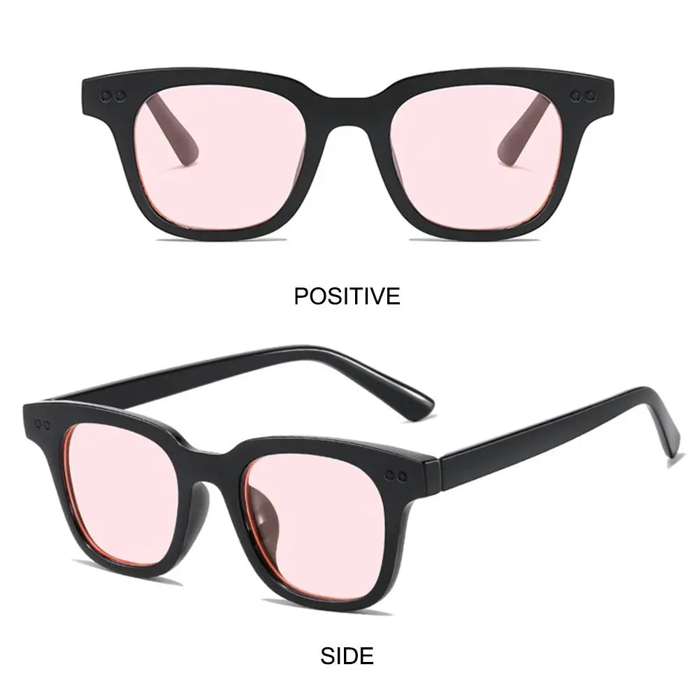 New Vintage Ocean Lens Sun Glasses Cycling Sunglasses for Men Women Fashion Square Frame Sunglasses UV Protection Eyewear Shades