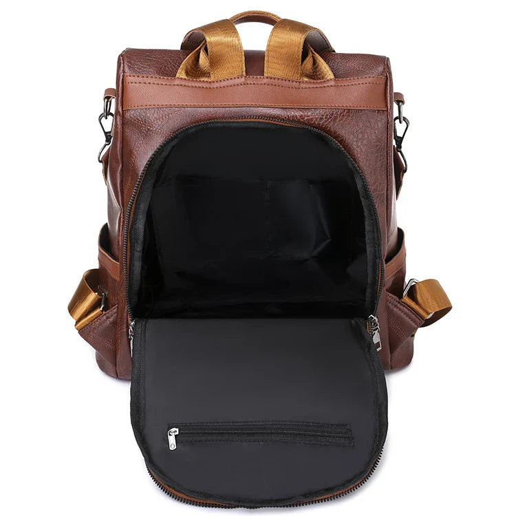 Women's fashionable backpack, shoulder bag, travel multifunctional bag, handbag, handbag, suitable for different scenarios