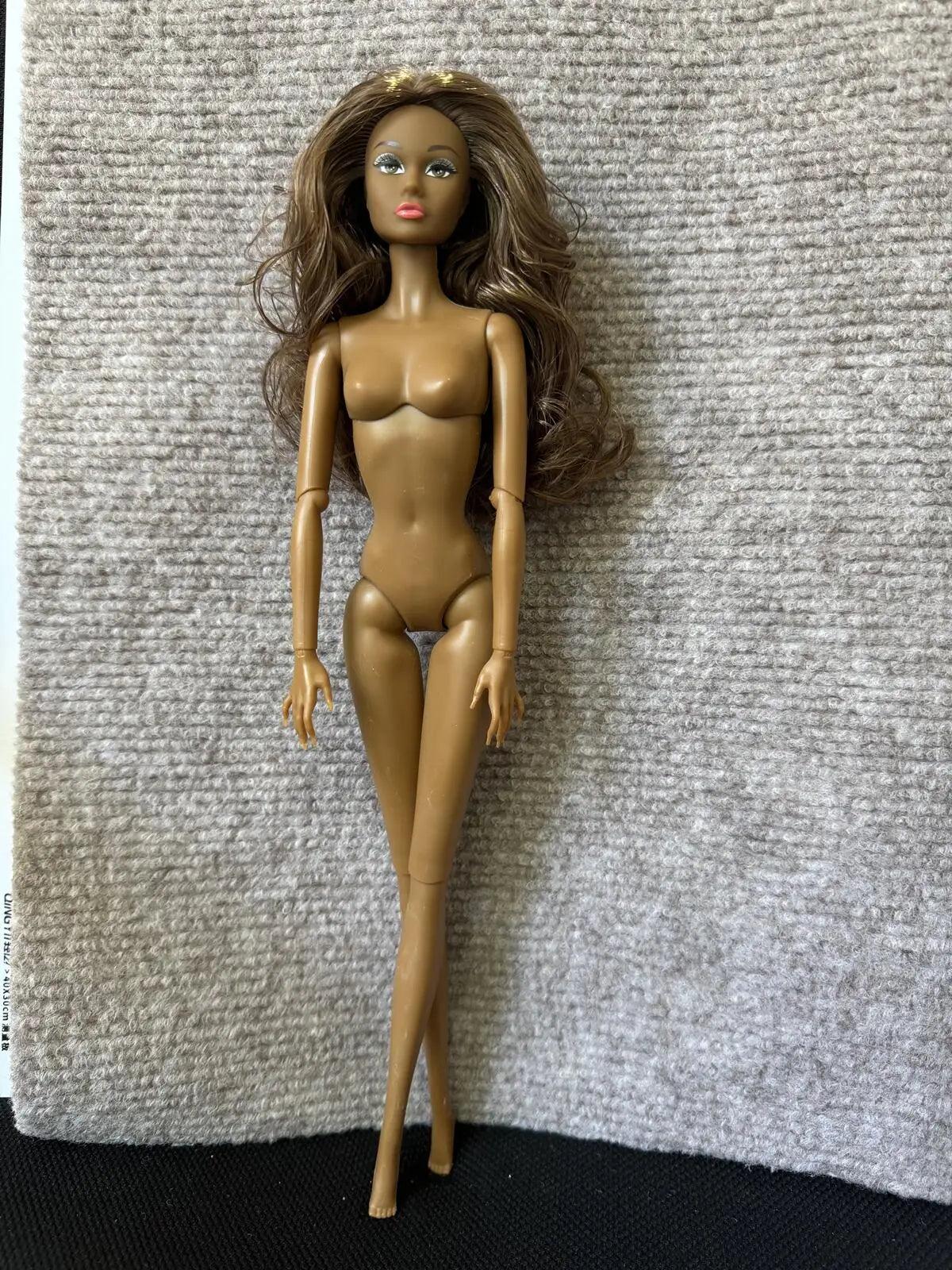 1/6 PP Face Mold Super Model Doll Figures FR Beige Dark Brown Skin Tone Joints Movable Solid Doll 30cm Doll Kids Birthday Gift