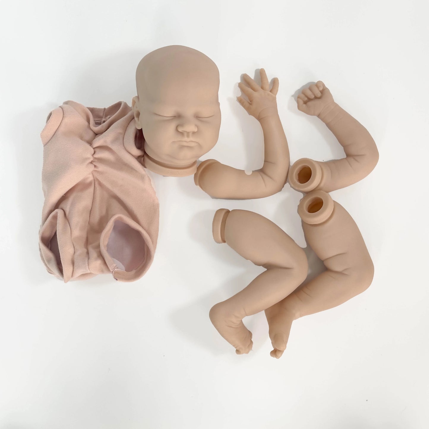 NPK 20inch Newborn Baby Reborn Doll Kit Baby Quinlyn Lifelike Soft Touch Fresh color Unfinished Doll Parts DIY Toys
