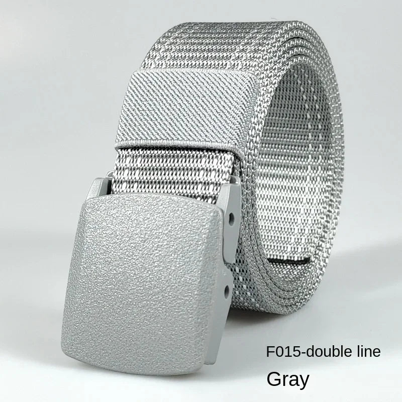 White Automatic Buckle Nylon Army Tactical Men Belt Military Waist Canvas Belt Outdoor Strap Travel Jeans Black Belts for Women