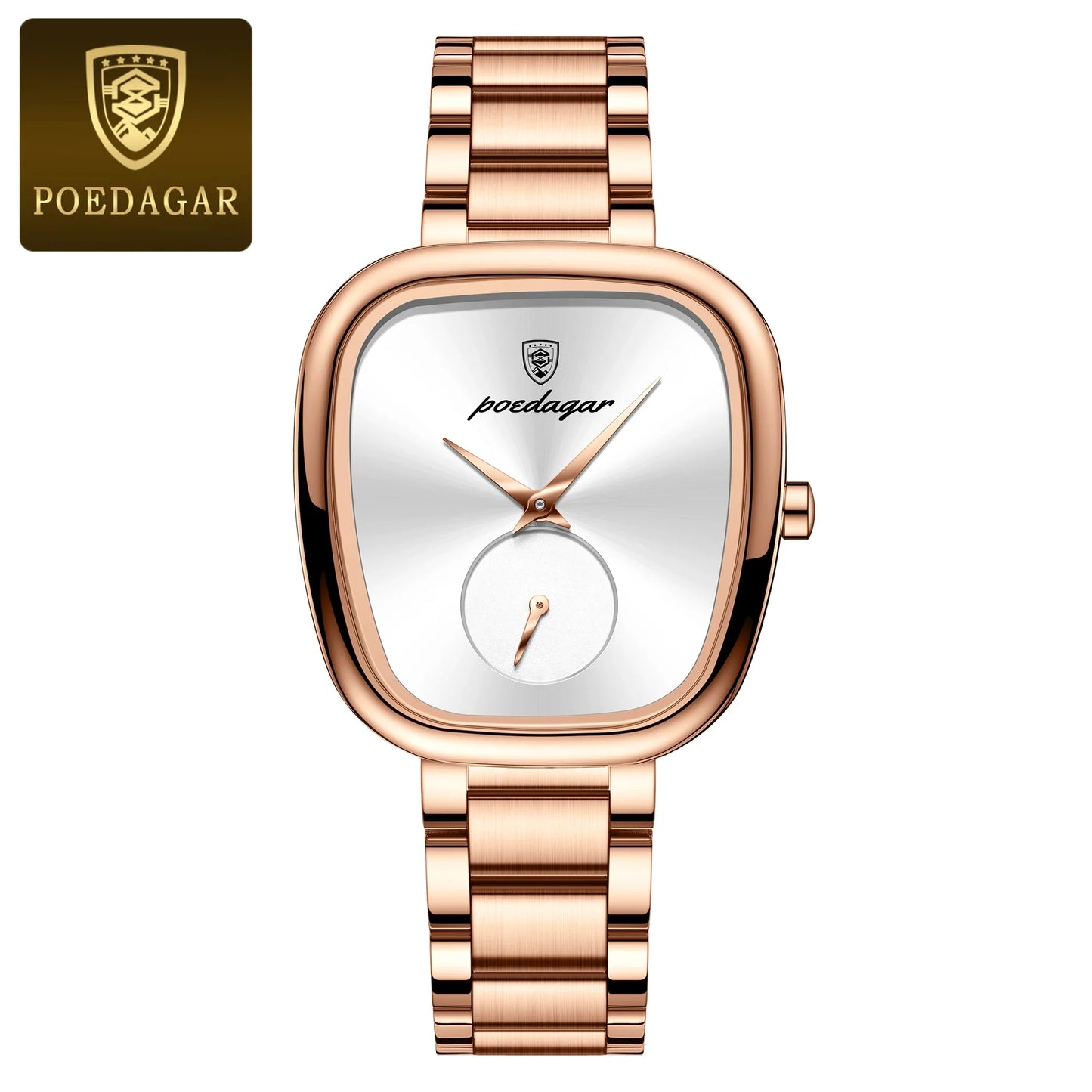 POEDAGAR Luxury Elegant Watch For Woman Waterproof Stainless Steel Quartz Women's Watches Simple High Quality Ladies Wristwatch