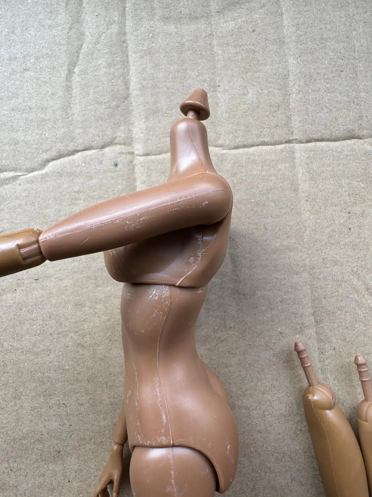 1/6 Super Model Doll Body Joints Movable Solid Doll Replacement Body For FR/IT Doll Heads Light Beige Pink White Skin Tone
