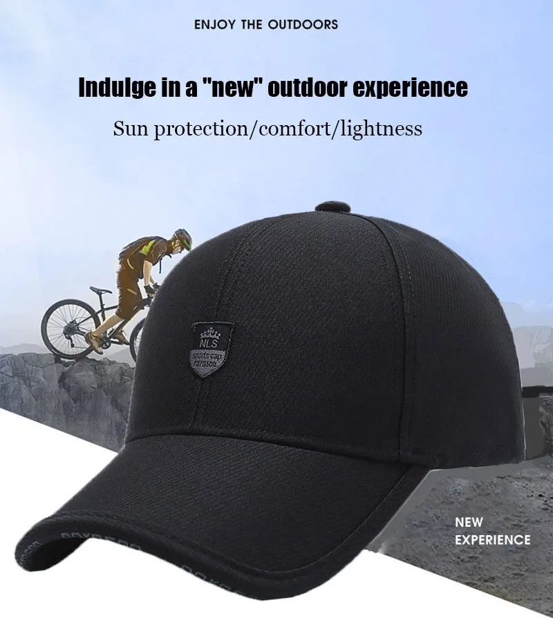 Men Fashion Wild Sunshade Sun Protection Black Baseball Cap For Winter Women Sport Cotton Warm Hats Male Kpop Bone Unisex C35
