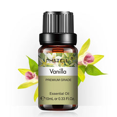 10ml Vanilla Eessential Oil for Aroma Candles Making Spa Massage Humidifier Sandalwood Black Pepper Ginger Tea Tree