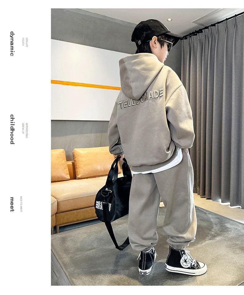 Children's Sets Style Boys Autumn Outfit Trendy Spring/Autumn Fashion for Medium/Large Kids Traditional Modern Handsome