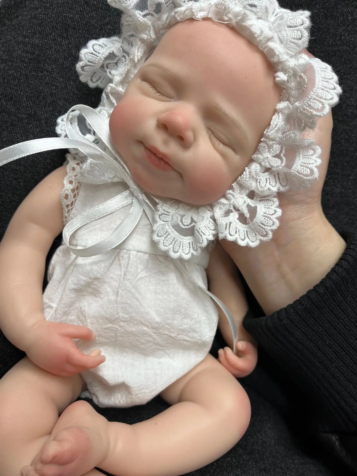 AnjoDoll 13Inch Open Mouth Pascale Reborn Doll Full Body Soft Silicone Girl Painted Doll Toys reborn de silicone real cuerpo