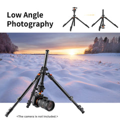 Camera Tripod Stand Aluminum Alloy Low Angle Photography Travel Tripod