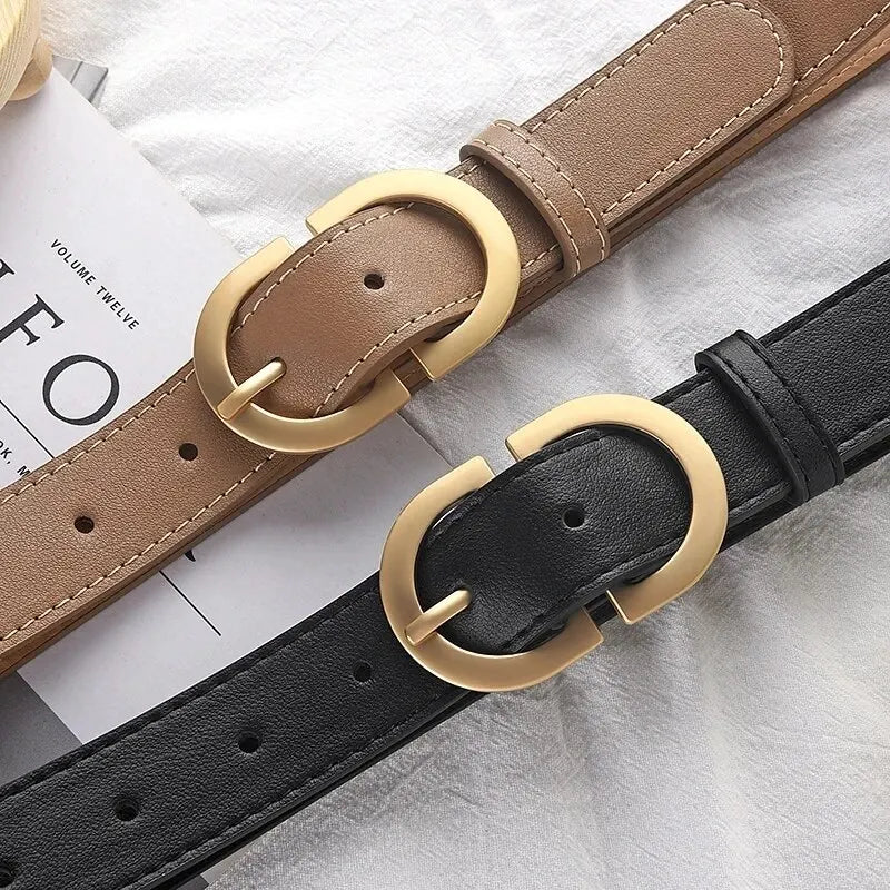 1pcs Women's Belt Simple Fashionable Needle Buckle Belt Casual Versatile Korean PU Leather Belt With Pants Jeans Belt Lady Belts