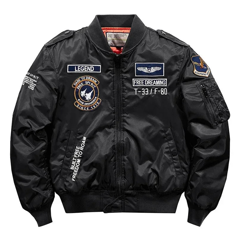 Men Aviator Jacket - Baseball Uniform - Flight Bomber Jacket - Pilot Jacket