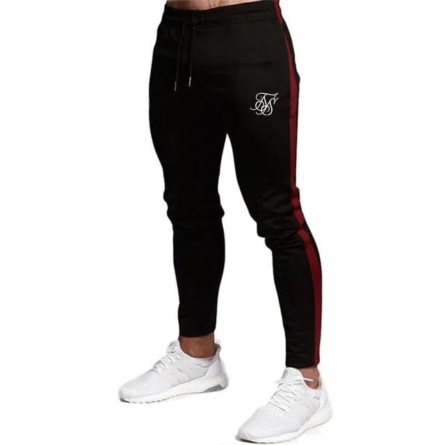 Sik Silk Men's Pants Fitness Skinny Trousers Spring Elastic Bodybuilding Pant Workout