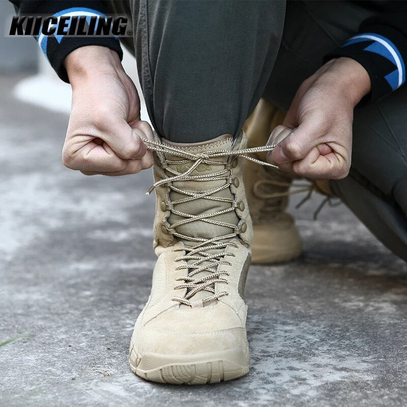 Military Boot Combat Mens High Boot Tactical  Army Boot Male Shoes Work Safety Shoes