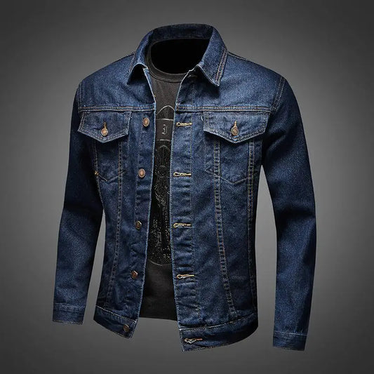 Denim Jackets Man Bomber Casual Slim Jeans Coat for Men Cargo Short Clothing