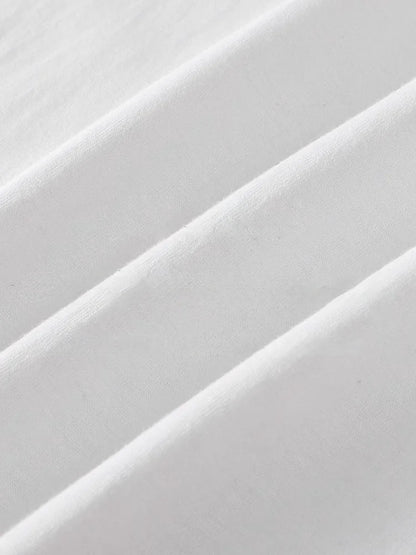 DUKEEN Men's 260G Long Sleeve T Shirts 2025 Spring Pure Cotton Solid Color Basic Crew-Neck Undershirt Men's Loose Tops 11 Color