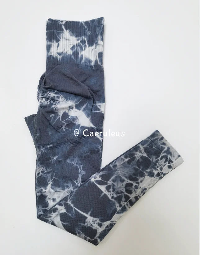 Tie Dye Seamless Leggings Push Up Women Mallas Sports Fitness Contour Yoga