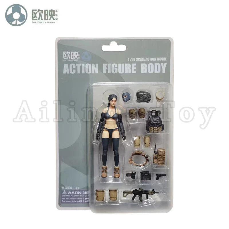 Ou Ying Studio 1/18 Planet Green Valley PGV 3.75inch Action Figure EFSA Male Female Robot Figures Anime Model