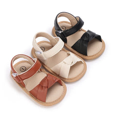 Infant Baby Girls Open Toe Sandals Rubber Soft Soft Non-slip Walking Shoes