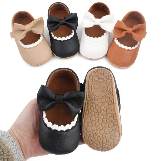 Baby Mary Jane Shoes for Toddler 0-18M Outdoor Prewalking Shoes Non-slip Sole