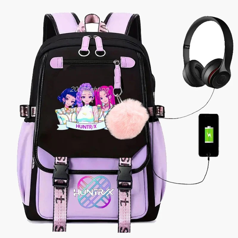 Backpack Cartoon Rucksack Girls School Bag High Capacity Women Backpack