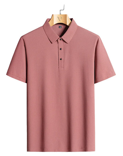 M-9XL Summer Polo Shirt Men New Breathable Mesh Ice Silk Quick-drying Short-sleeved T-shirt Elastic Sports Tops Men Clothing