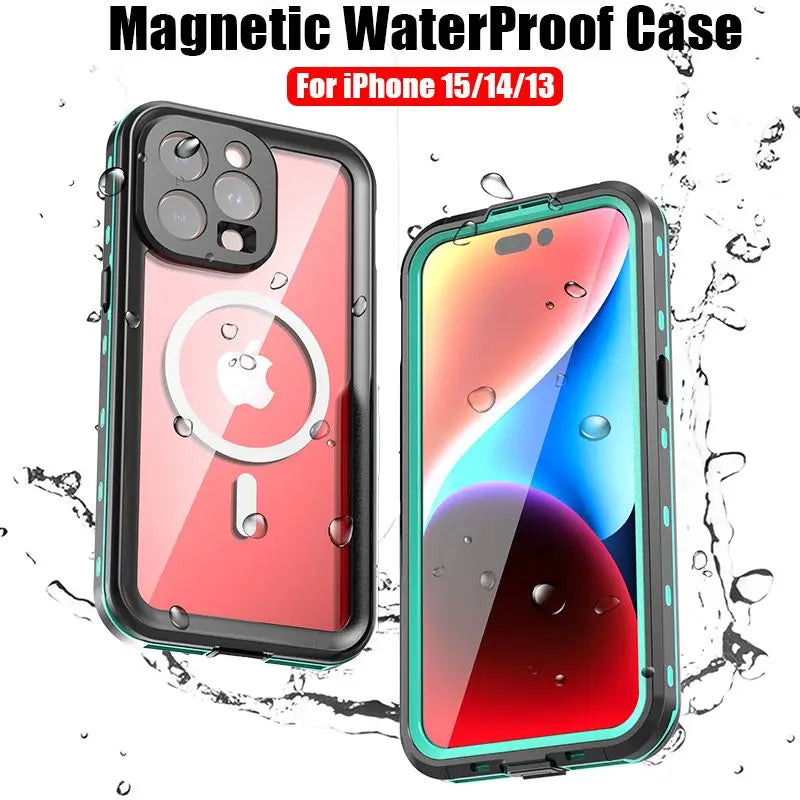Bluetooth 30 Meter Deep Waterproof Case For iPhone 17 Air 16 15 14 13 12 Pro Max 11 Samsung Galaxy S25 S24 S23 S22 Ultra Note 20