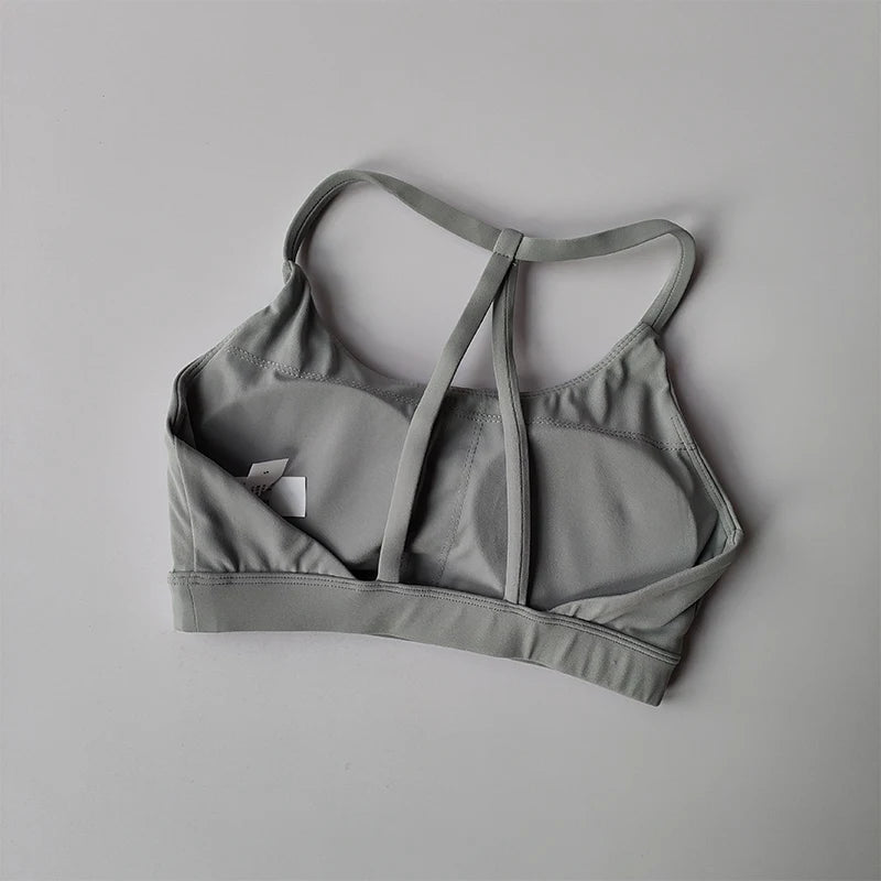 Gathering Sports Bra Women's Back Shockproof Fitness Bra Quick Drying