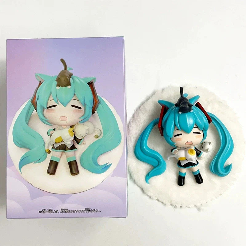 Student Girl Hatsune Miku  Action Figures Fashion Figure Model Miku Room Decorations PVC Collection Model Doll Toy