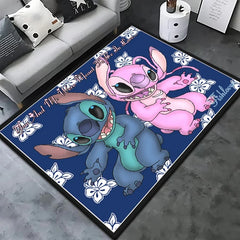 Stitch Cartoon HD Printing Carpet.Living Room,Bedroom,Decoration,Picnic,Camp,Kitchen