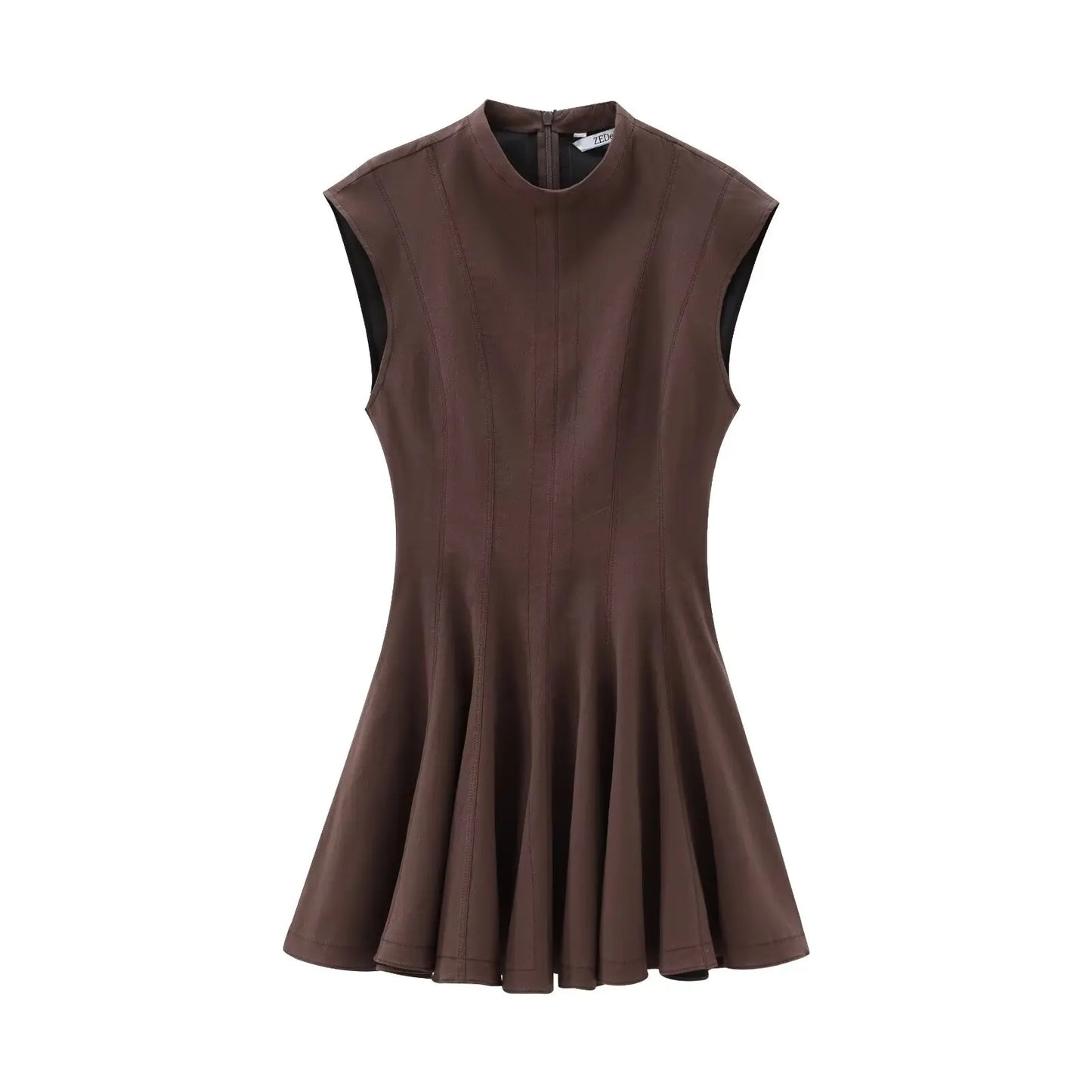 KONDALA Sexy Ruffles Mini Party Dress Women Sleeveless A-Line Chic Evening Club Dress Fashion 2025 Y2K Girl Street Vestidos
