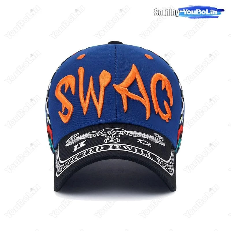 Letter Embroidery Cotton Adjustable Baseball Cap Sun Hat Trucker Caps Dad Hats