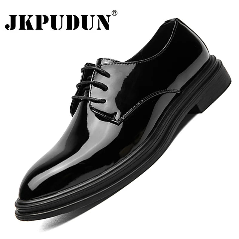 Pointed Toe Men Shoes Casual Black Business Formal Shoes Luxury Oxford Shoes Designer Men Driving Shoes Mens Moccasins Size 47