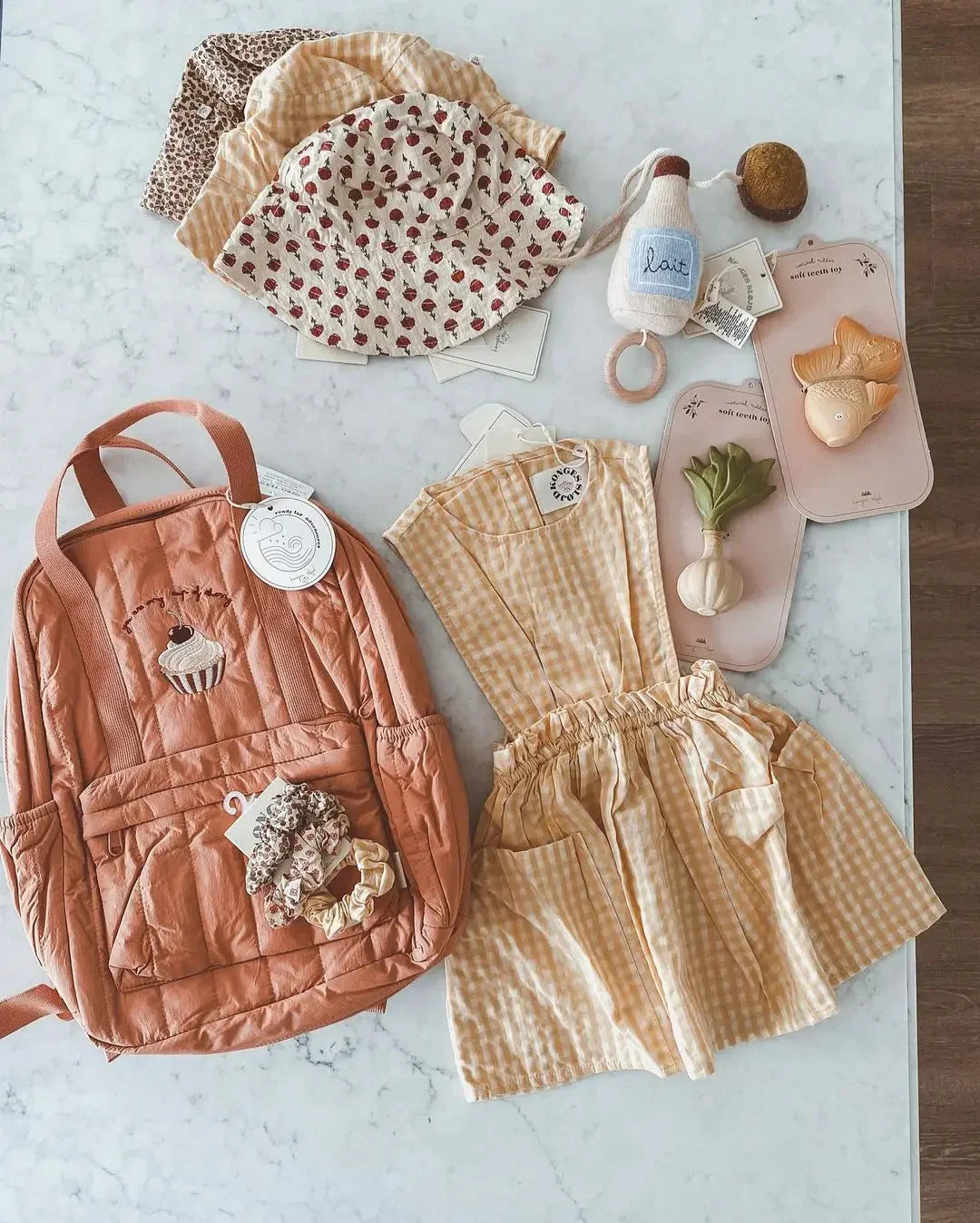 New KS Baby Backpack Parent-child Kids Schoolbag Kindergarten Bags Brand Traveling Cherry Children's Boys Girls Mom Storage