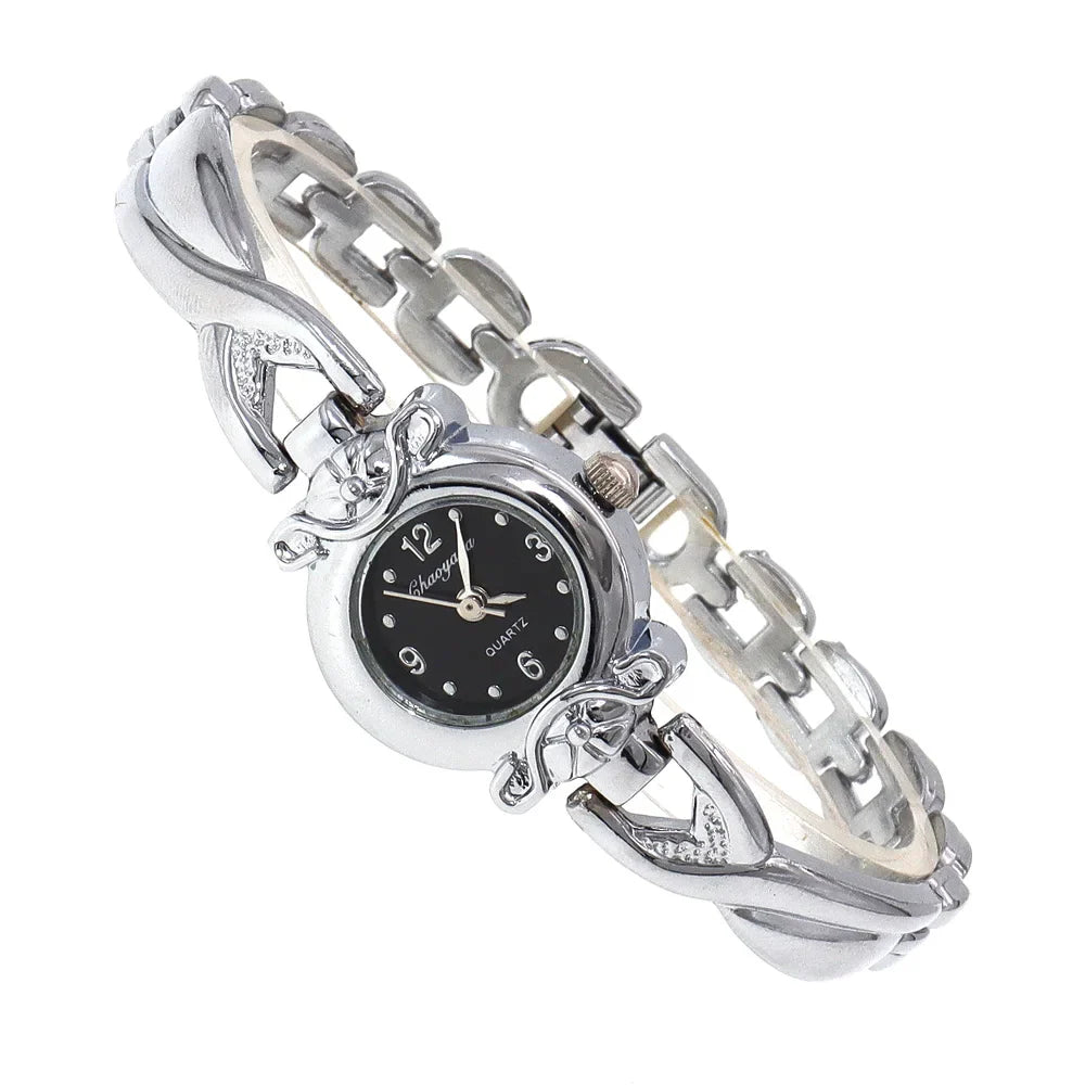 Luxury Woman Lady Pendant Bangle Bracelet Wristwatches Young Female Girls Waterproof Gifts Thin Strap Watches gold watch women