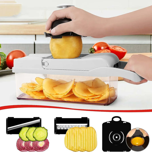 12 in 1 Multifunctional Vegetable Cutter Food Chopper Potato Slicer Carrot Grater Onion